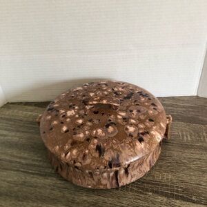 Vtg Ceramic Lidded Casserole Dish